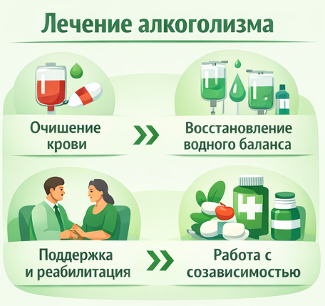 лечение алкоголизма в Соколе этапы